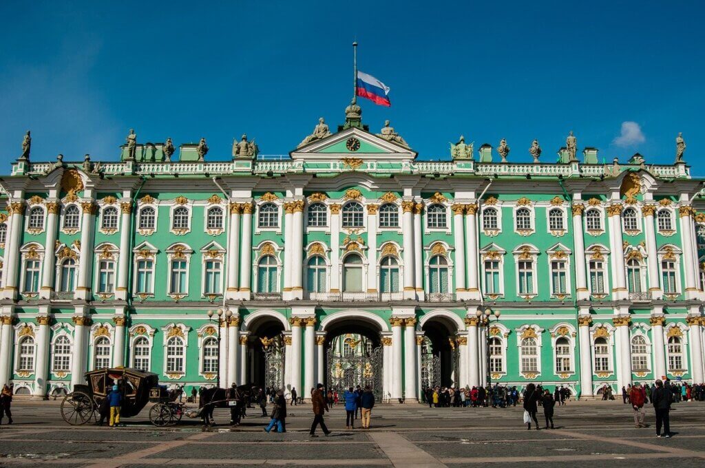 The Hermitage Museum in Saint-Petersburg is one of the largest art museums in the world