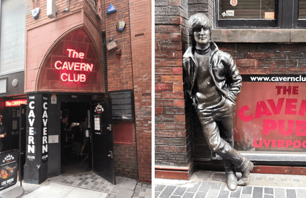 The Cavern Club and John Lennon Statue on Matthew Street