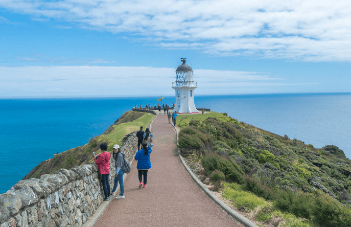 Cape Reinga - a popular destination on New Zealand's North Island
