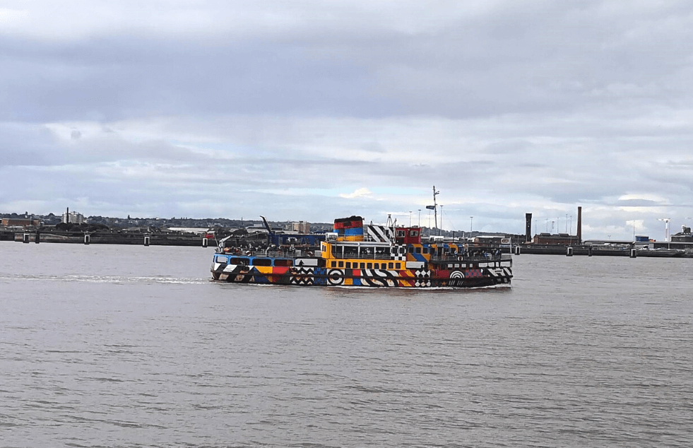 The colourful Mersey Ferry