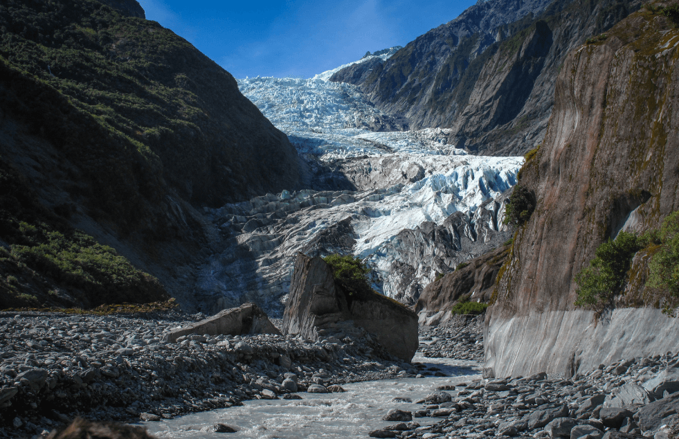 Franz Joseph Glacier on New Zealand's West Coast