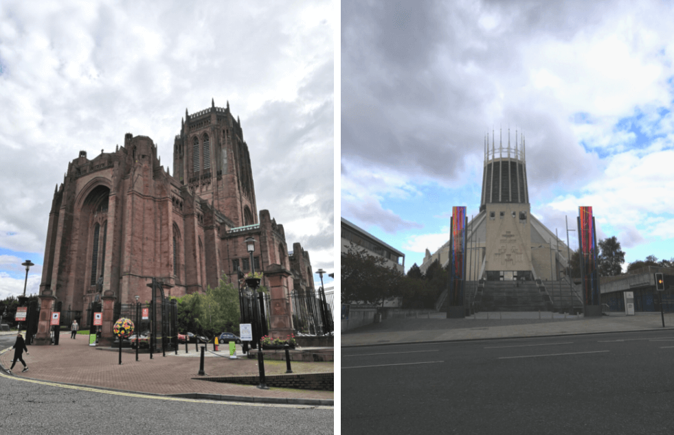 Liverpool Cathedral and Liverpool Metropolitan Cathedral