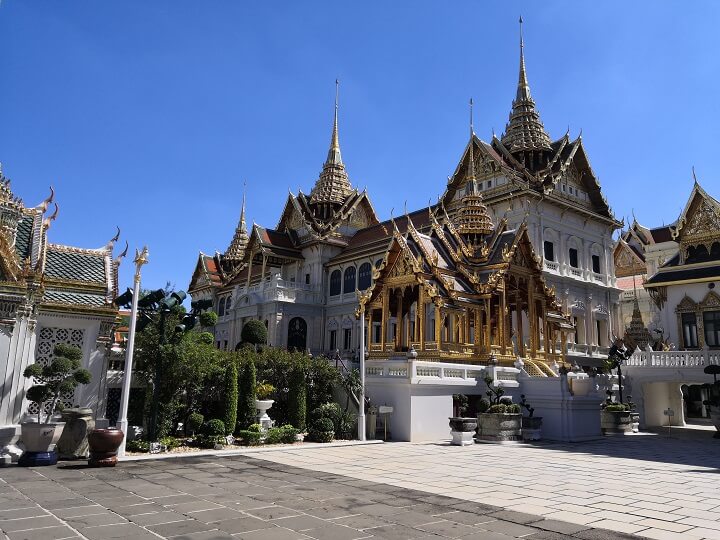 A couple of examples of the beautiful architecture at Bangkok's Grand Palace