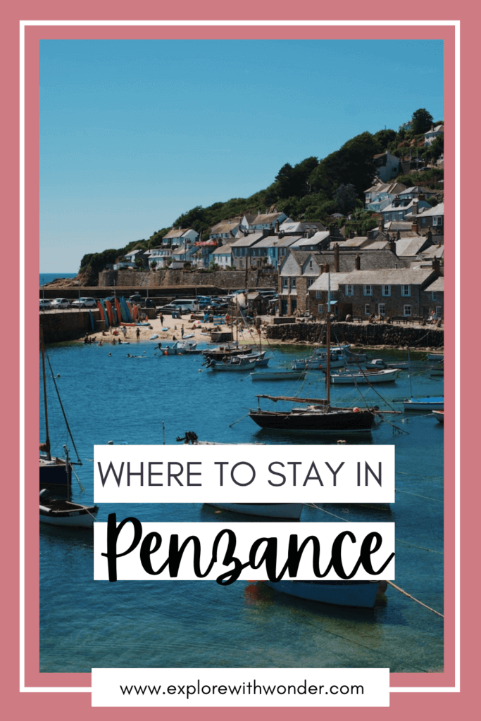 Where to Stay in Penzance Cornwall Pinterest Pin to save for later