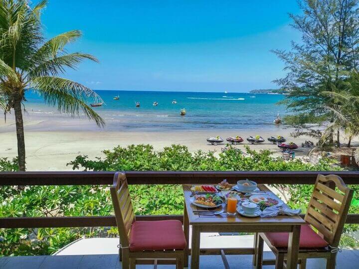 Sun terrace at Layalina Hotel, Kamala Beach, another great destination in Phuket for couples