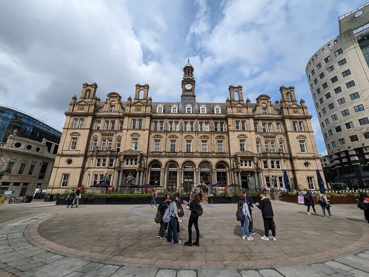 The former Leeds General Post Office building situated in City Square