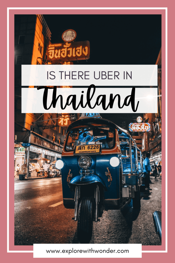 Is There Uber in Thailand Pinterest Pin