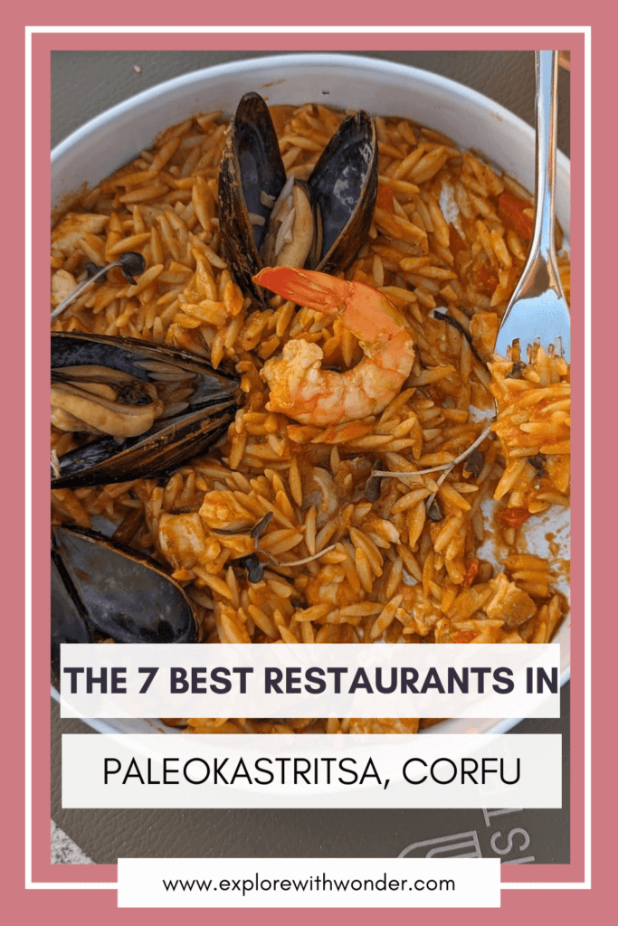 The Best Restaurants in Paleokastritsa Pinterest Pin