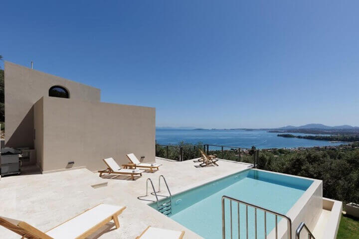 The Greenstone Villas are a great example of stylish and luxurious villas in Corfu with a private pool