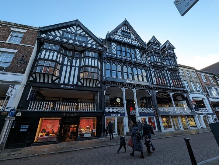 Chester Rows shopping galleries - one of the city's most famous architectural features.