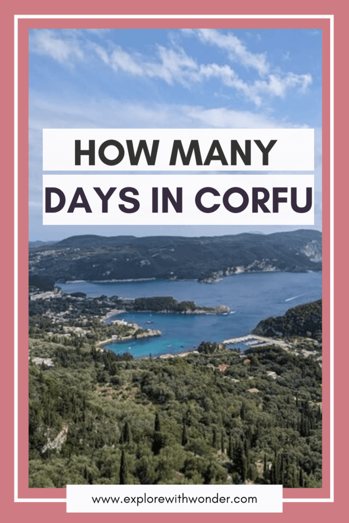 How many days in Corfu do you need Pinterest Pin