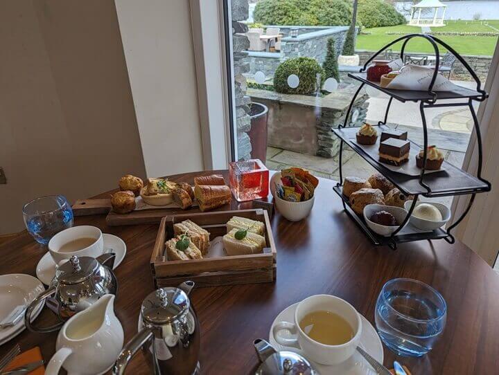 Afternoon tea with a view at the Inn on the Lake in Ullswater